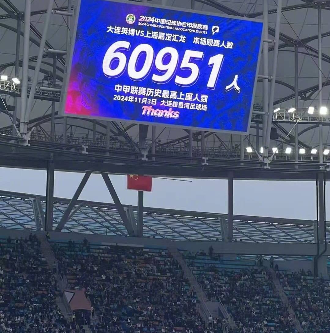 3破纪录+狂揽16万观众！中超中甲同夜刷新纪录，辽宁一夜贡献10万